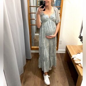 Saltwater LUXE Blue Floral Maxi Dress